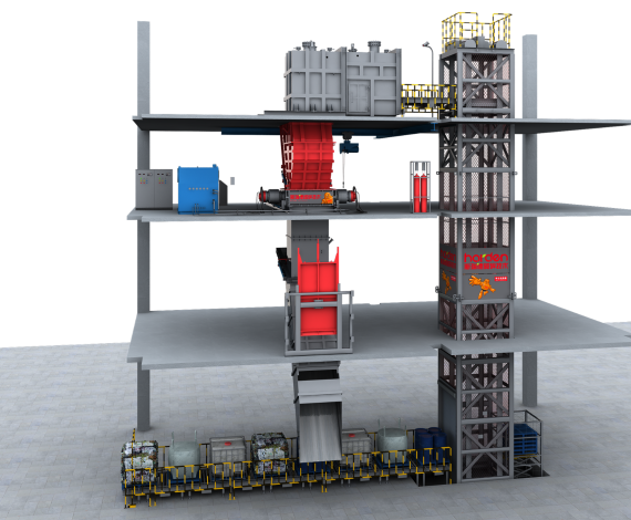Hazardous Waste Processing Plant 3-D